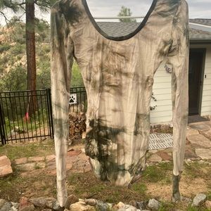 *SOLD* Sinew Moon Gaia XS/S Long Sleeve Leotard (Bikini Style) - Bamboo/Hemp